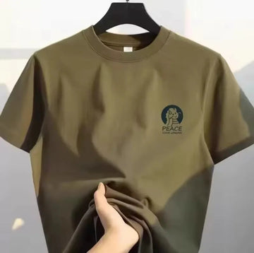 American retro cotton short sleeve t-shirt
